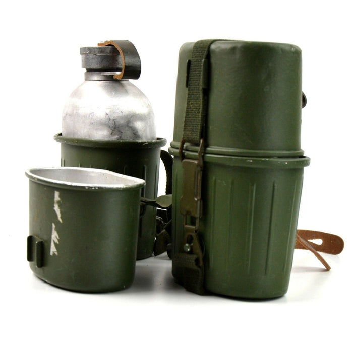 Kit da pasticcio originale dell'esercito tedesco, borraccia per borraccia, bottiglia d'acqua, pentole, esercito - GoMilitar