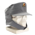 Original Erizzino tedesco Cap di montagna militare Gebirgsjäger grigio con badge floreale