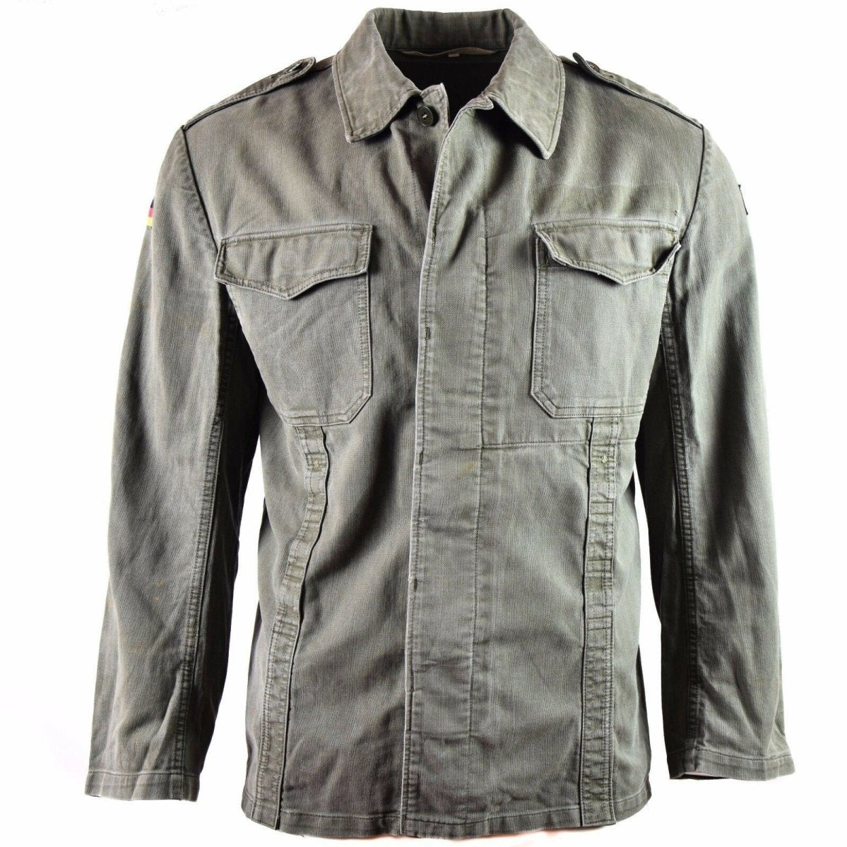 Giacca moleskin dell'esercito tedesco originale. Giacca Drab Olive Vintage BW Army Field