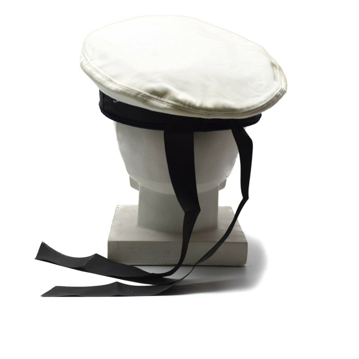 Cappello originale della Bundesmarine della Marina dell'esercito tedesco bianco