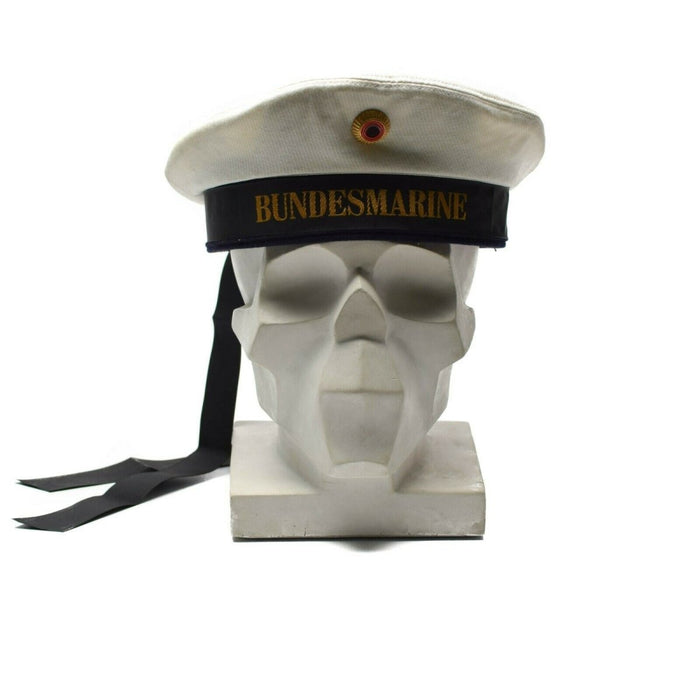 Cappello originale della Marina tedesca dell'esercito tedesco, cappello della Bundesmarine bianco - GoMilitar