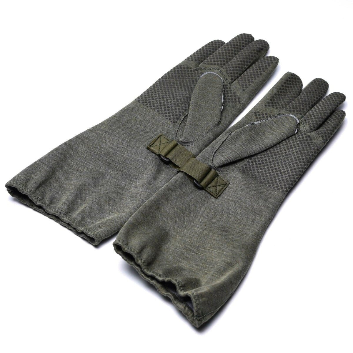 Original Terman Army Nomex PILOT GUOVE CON GRIMPER GRIGIO IMPOSTO MILITARI NUOVO