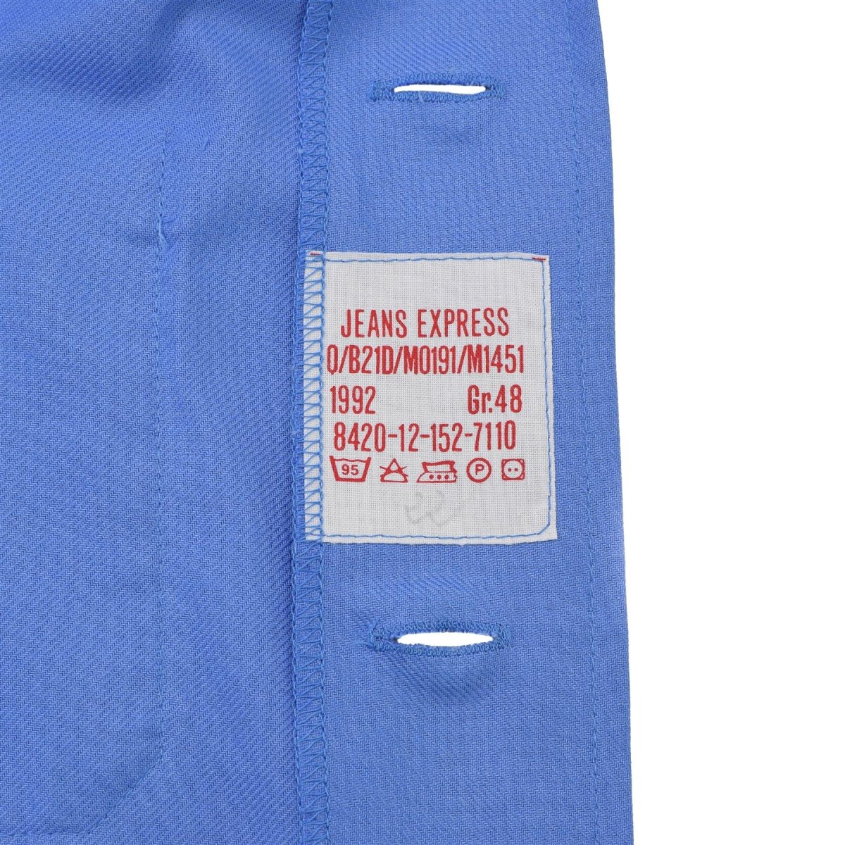 Camicia pigiama originale dell'esercito tedesco a maniche lunghe con bottoni sul davanti Indumenti da notte blu