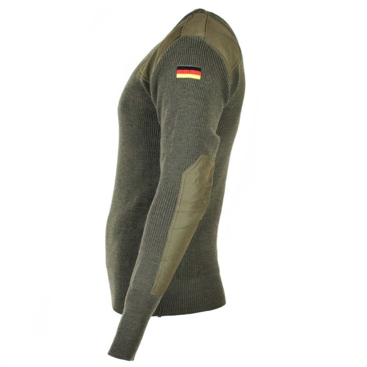 Origina originale dell'esercito tedesco Commando Jumper Green Olive Magio di lana Nuova