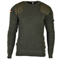Origina originale dell'esercito tedesco Commando Jumper Green Olive Magio di lana Nuova