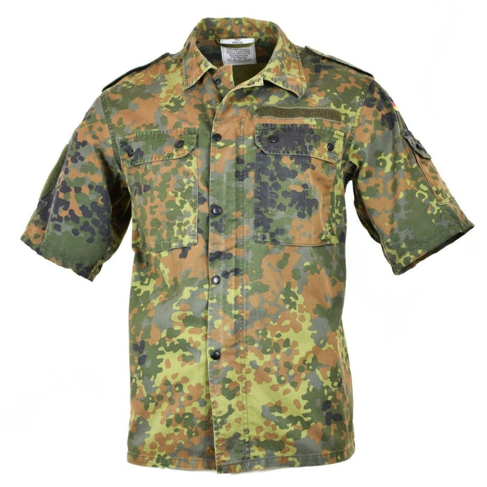 Maglia originale dell'esercito tedesco con zip flecktarn maniche corte da combattimento Edizione BW Army - GoMilitar