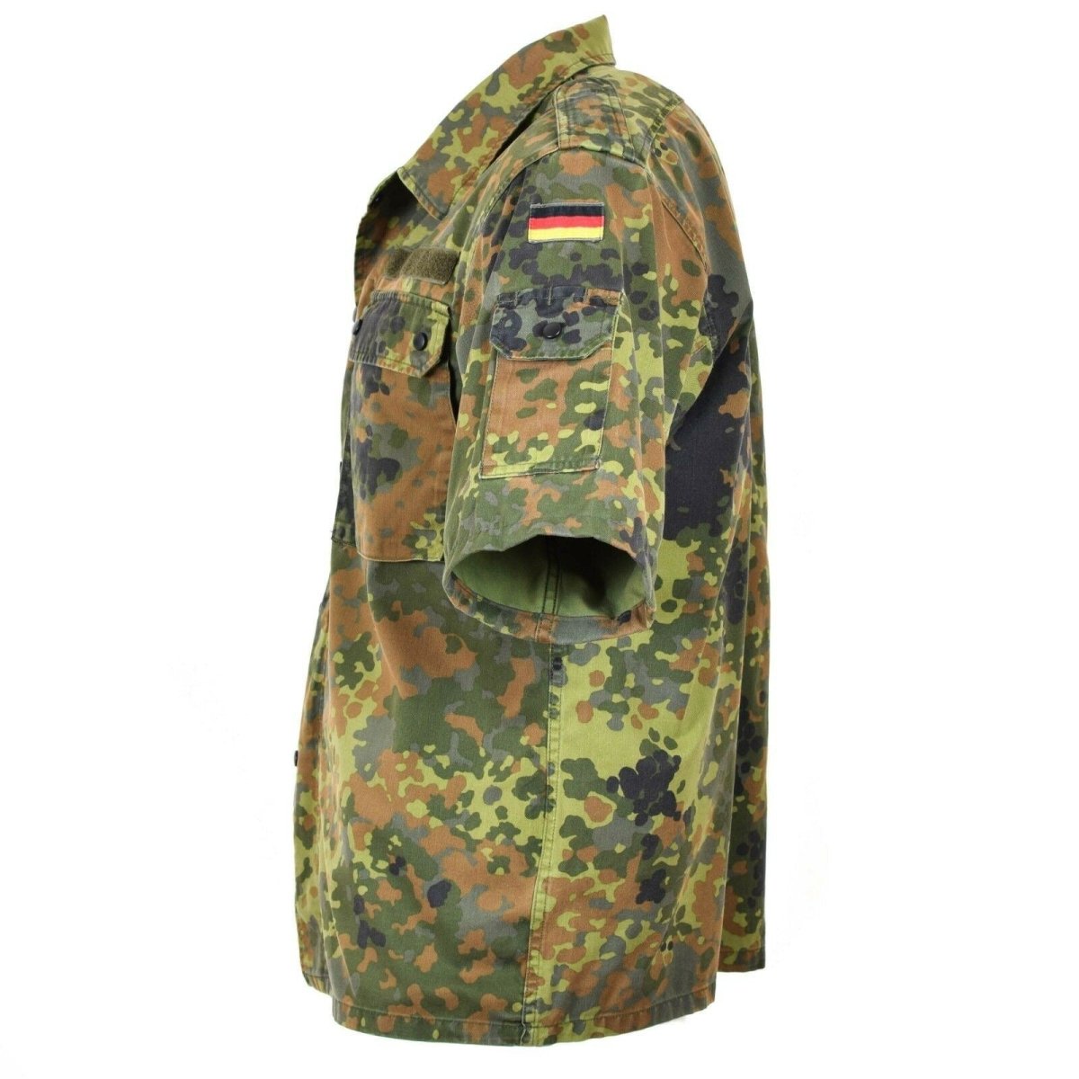 Shirt dell'esercito tedesco originale Zippato con zip Flecktarn COMBATTO COMBATTO BW ESERCITÀ