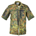 Shirt dell'esercito tedesco originale Zippato con zip Flecktarn COMBATTO COMBATTO BW ESERCITÀ