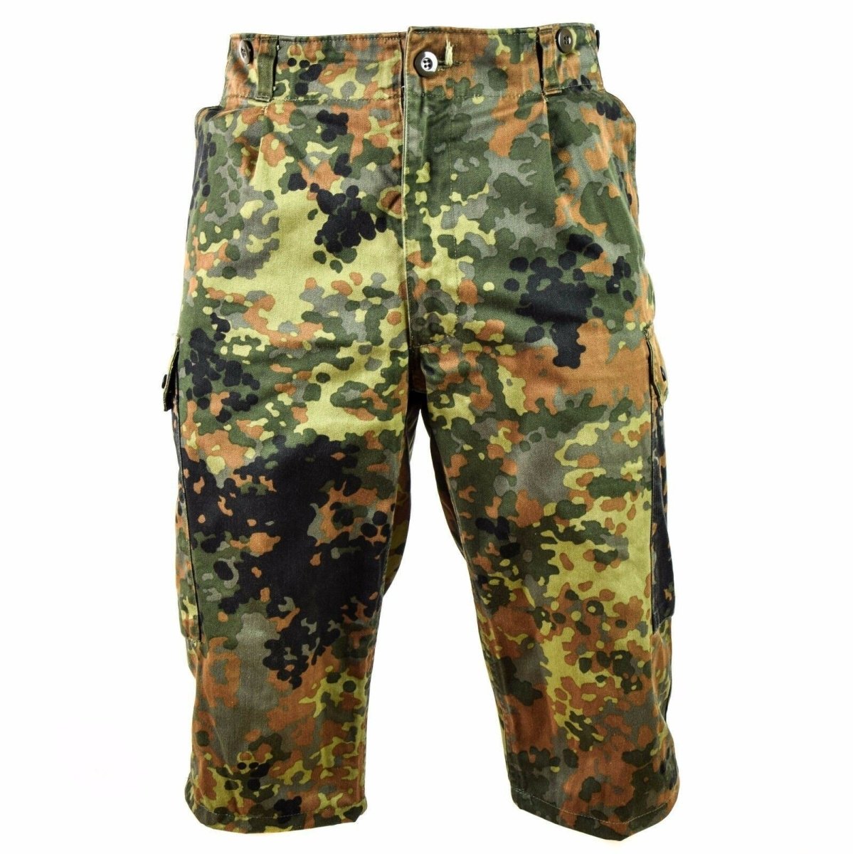 Shorts dell'esercito tedesco originale Field Fiecktarn Bermuda mimetica