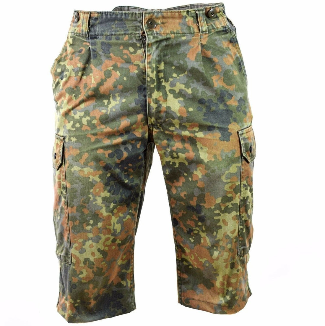 Shorts dell'esercito tedesco originale Field Fiecktarn Bermuda mimetica