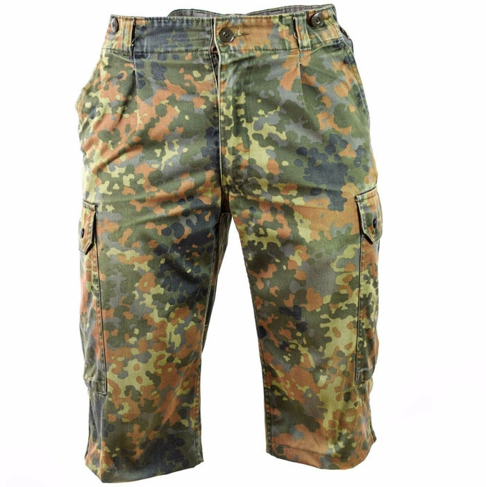Bermuda mimetici flecktarn da campo da combattimento originali dell'esercito tedesco - GoMilitar