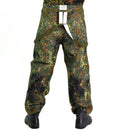 Original German army trousers GoreTex Bib n Brace Flecktarn pants overall rain - GoMilitar