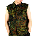 Match dell'esercito tedesco originale zippato flecktarn camo combattimento tattico bw esercito problema