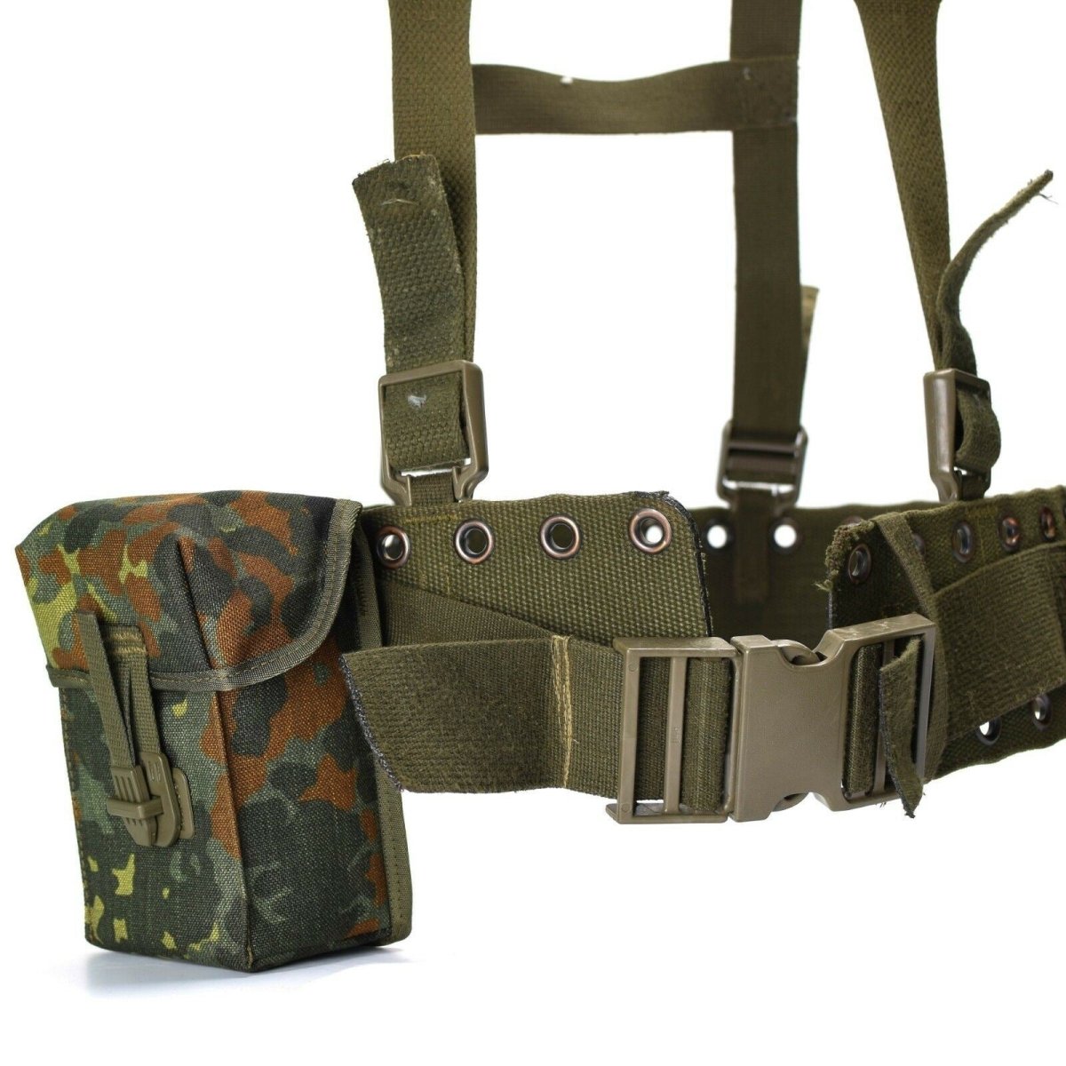 Sistema di cinguetti dell'esercito tedesco originale 4 pezzi Kit di cuscinetto con cablatura tattica