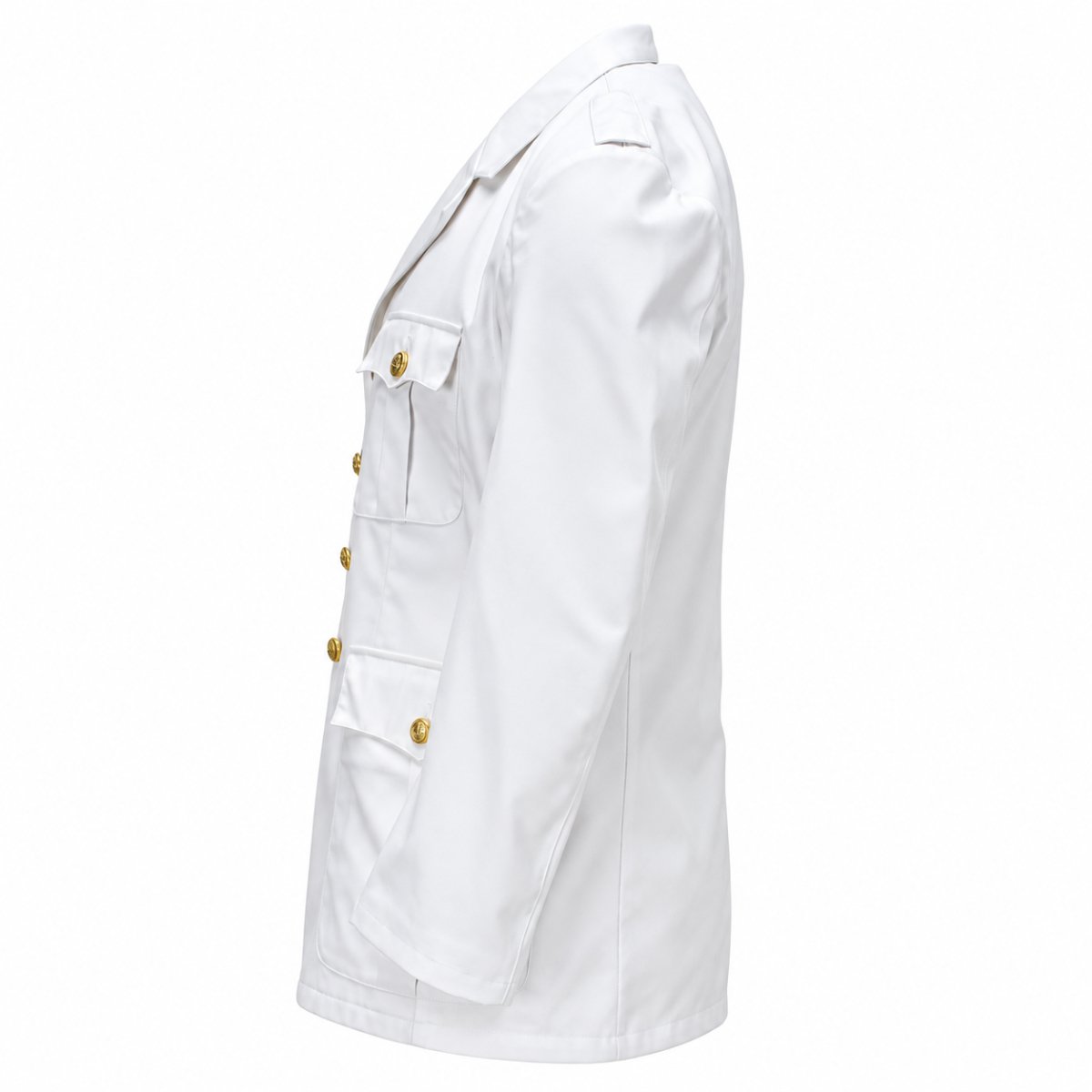 Giacca originale della Bundeswehr tedesca Blazer formale con bottoni dorati Bianco