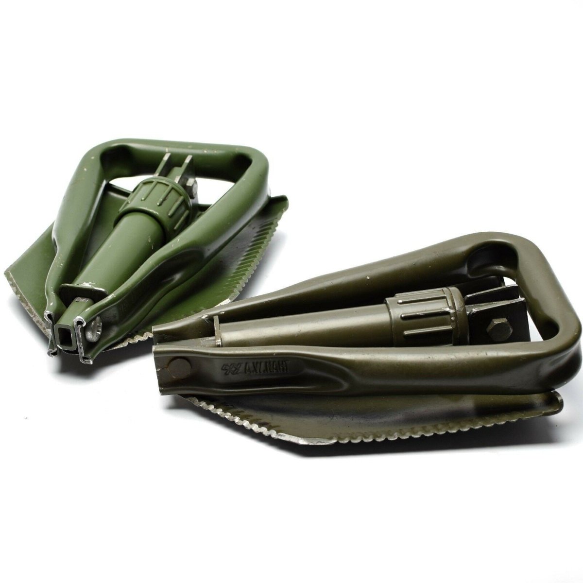 Pala piegata dell'esercito BW tedesco originale. Sopravvivenza Green Spade Outdoor