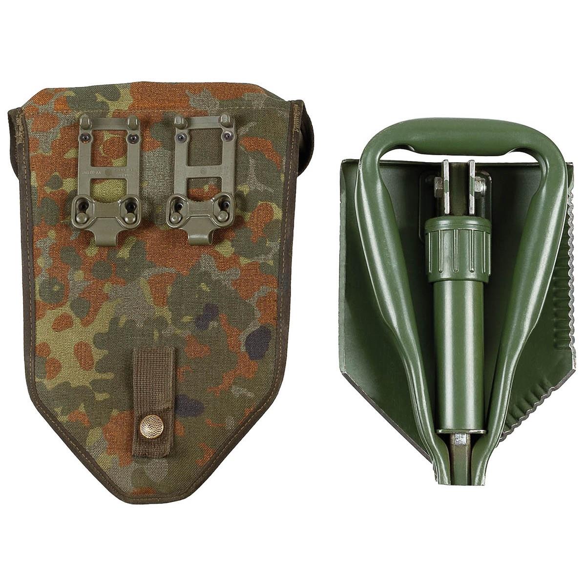 Pala piegata dell'esercito BW tedesco originale. Sopravvivenza Green Spade Outdoor
