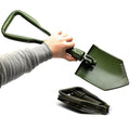 Pala piegata dell'esercito BW tedesco originale. Sopravvivenza Green Spade Outdoor