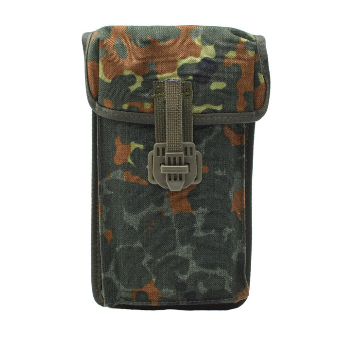 Originale tasca militare tedesca per caricatori in bianco e nero MP2 piccola mimetica flecktarn cordura NUOVA - GoMilitar