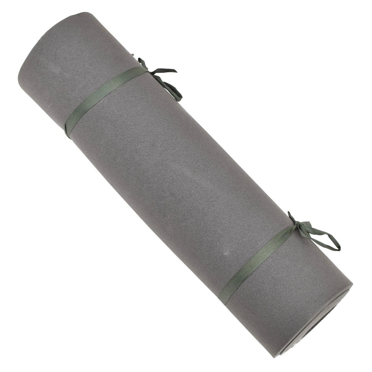 Tappetino per dormire in schiuma militare tedesco originale arrotolabile da campeggio per escursionismo grigio nero