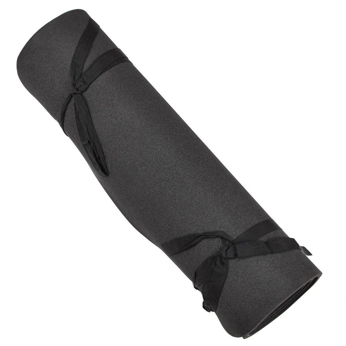 Tappetino per dormire in schiuma militare tedesco originale arrotolabile da campeggio per escursionismo grigio nero