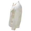Camicia formale militare tedesca originale a maniche lunghe in misto cotone prodotta dall'esercito