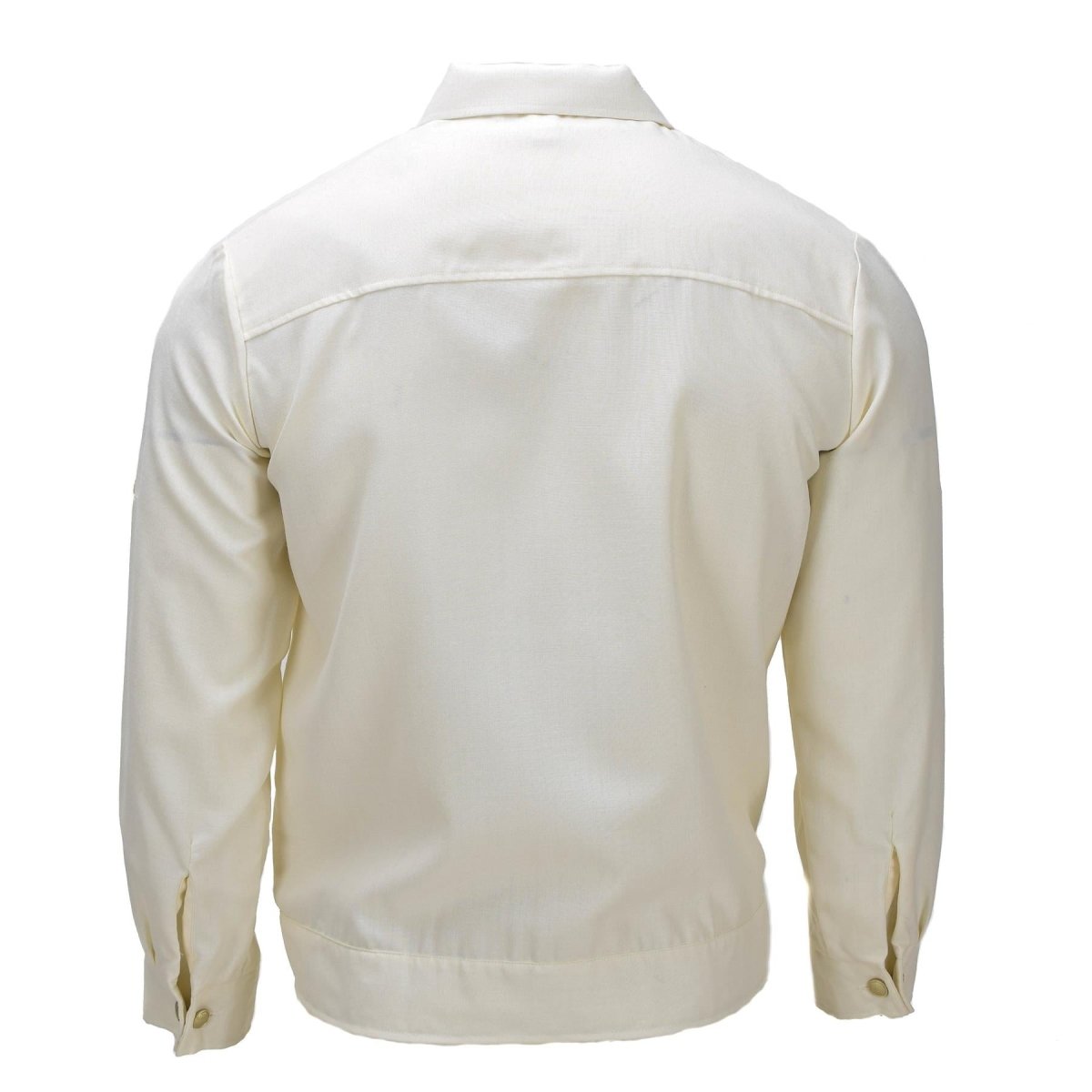 Camicia formale militare tedesca originale a maniche lunghe in misto cotone prodotta dall'esercito