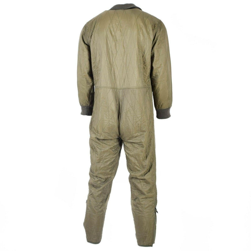 Original German Military Jumpsuit Liner Insulated Cold Weather Gear Olive - GoMilitar