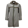 Originale militare tedesco lungo parka in finta foox fodera tenera dell'esercito con cappuccio oliva