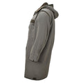 Originale militare tedesco lungo parka in finta foox fodera tenera dell'esercito con cappuccio oliva