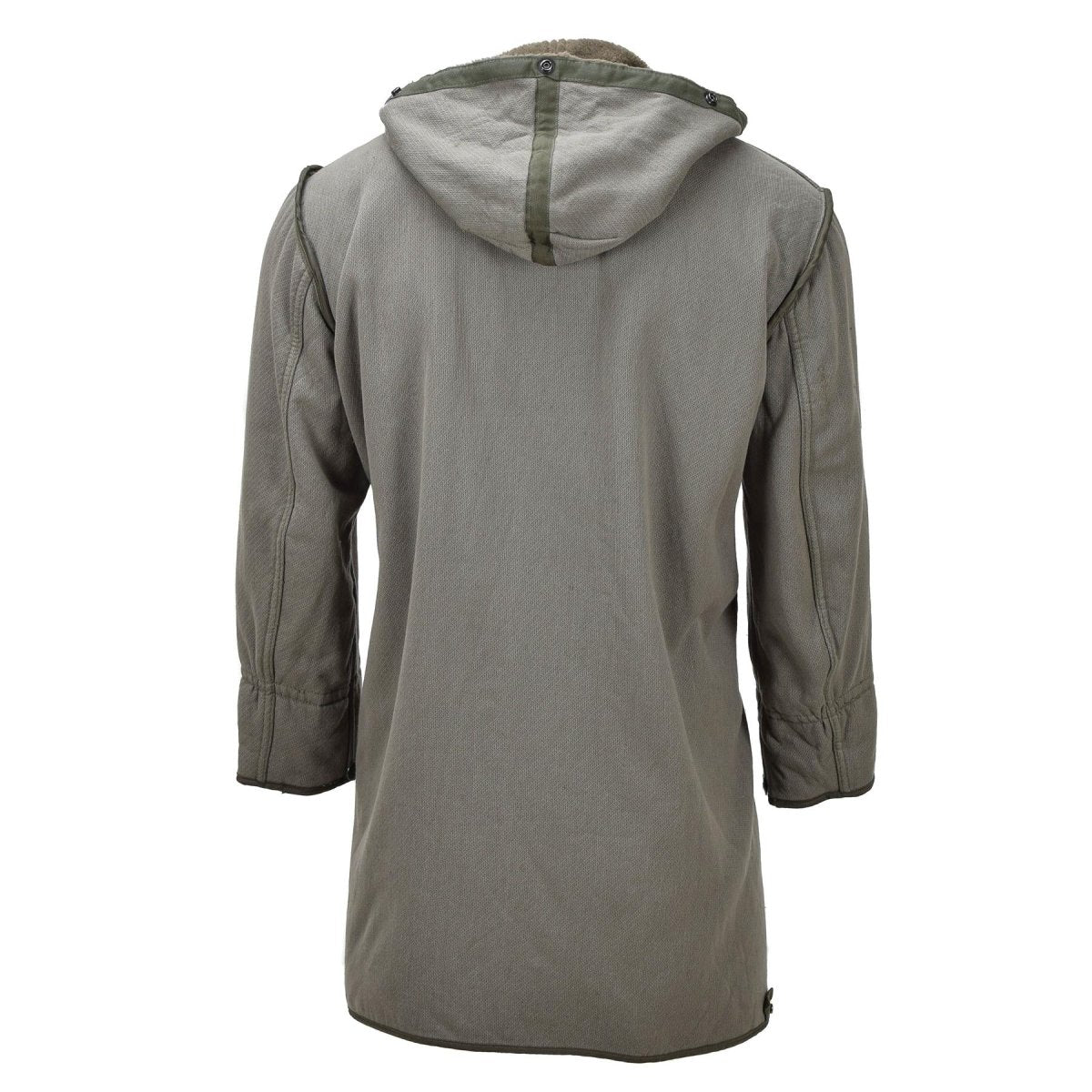 Originale militare tedesco lungo parka in finta foox fodera tenera dell'esercito con cappuccio oliva