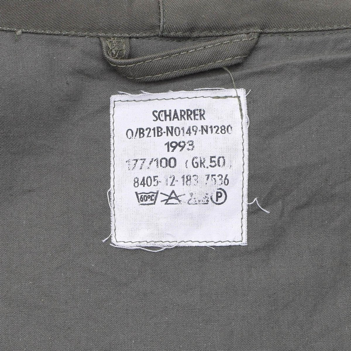 Original Giacca da parka militare tedesca Long Parka Giacca Oliva con cappuccio dell'esercito di cappotto all'aperto