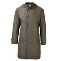 Original Giacca da parka militare tedesca Long Parka Giacca Oliva con cappuccio dell'esercito di cappotto all'aperto