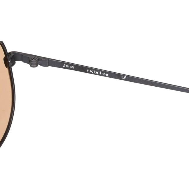 Occhiali da sole da pilota militare tedesco originali Zeiss stile aviatore marrone nichelato