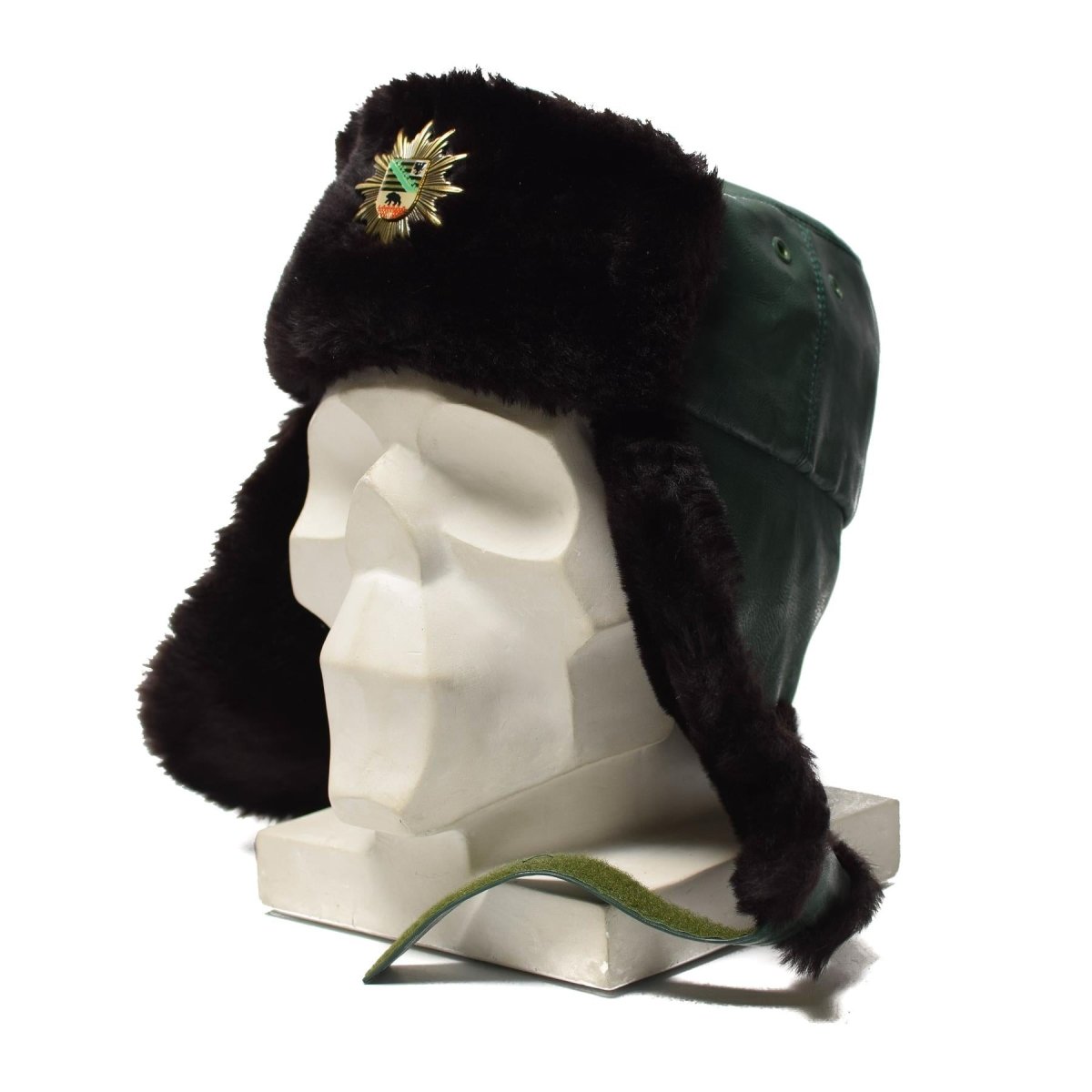 Originale German Police Calda Hat Winter Hat Weather Fuce Furx Furio Ushanka Nuovo