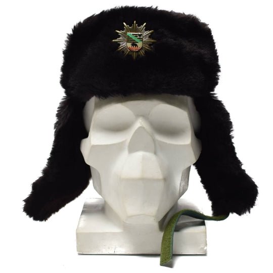 Originale German Police Calda Hat Winter Hat Weather Fuce Furx Furio Ushanka Nuovo