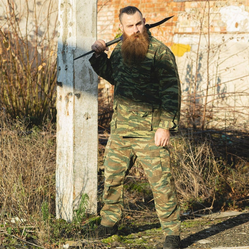 Pants BDU dell'esercito greco originale Pants Lucertola mimetica dei pantaloni militari in Grecia