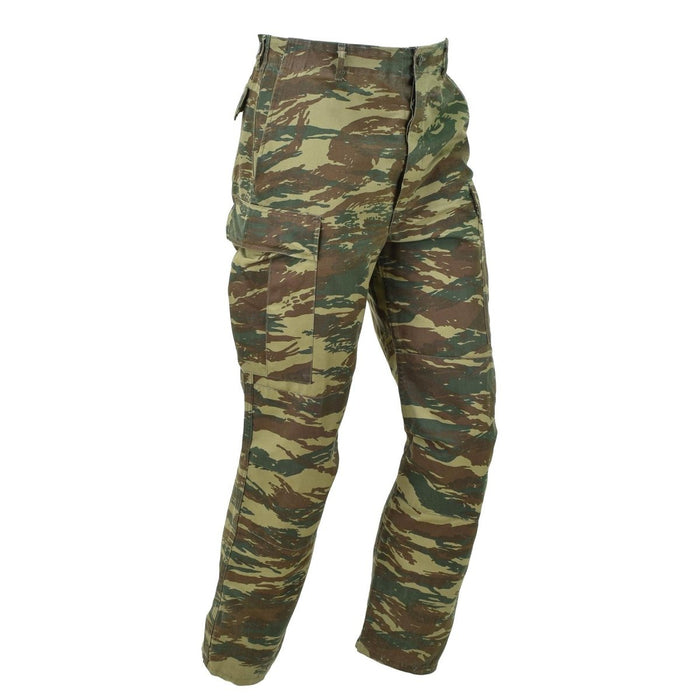Pantaloni BDU originali dell'esercito greco lucertola mimetica Pantaloni surplus militare greco - GoMilitar