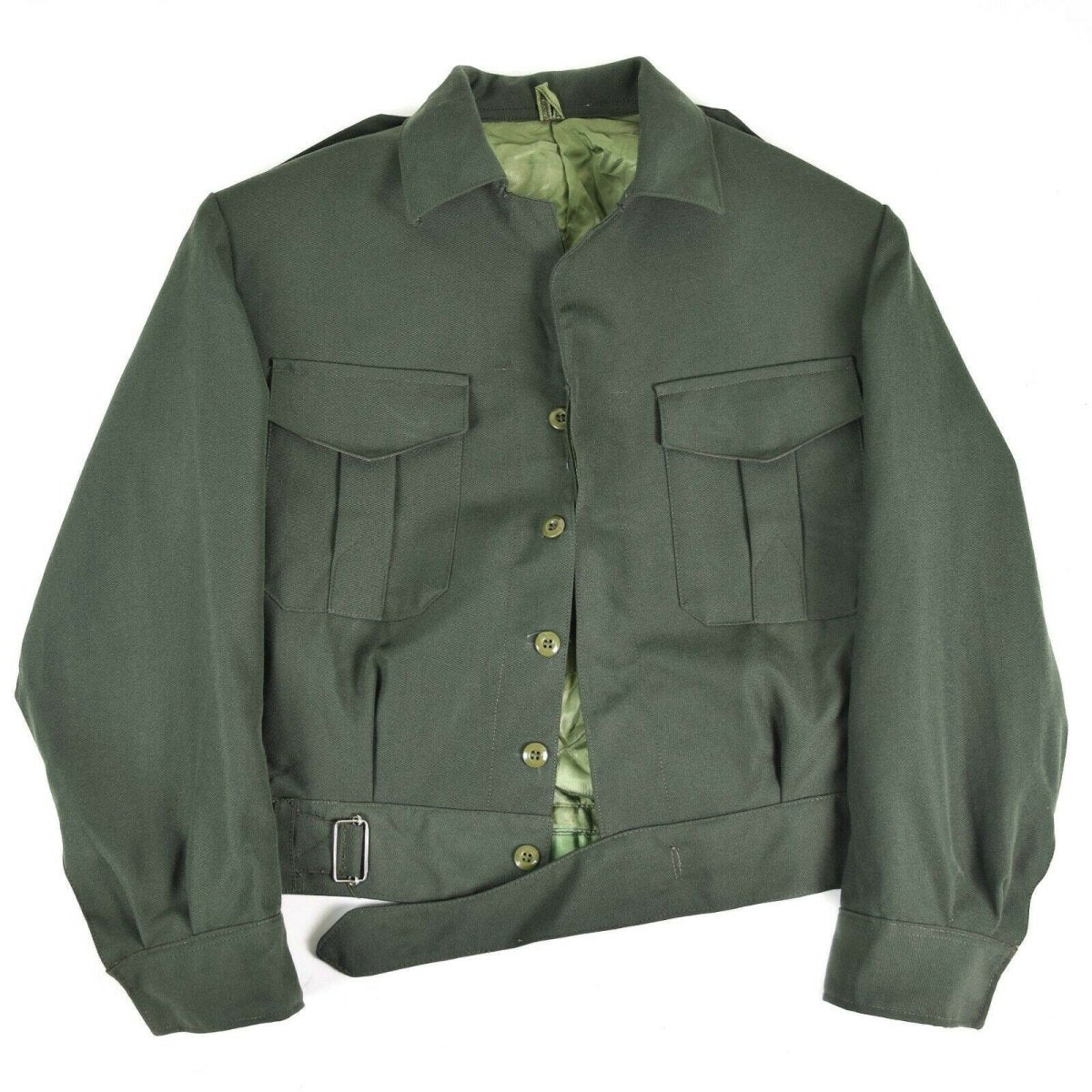 Field dell'esercito greco originale Ike Giacca Gabardine Wool Blaze Grecia militare Nuovo