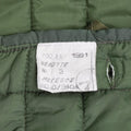 Giacca di rivestimento M65 dell'esercito greco originale trapuntato giacca militare calda fodera verde