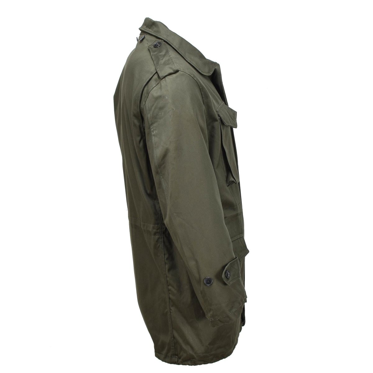 Giacca per uniforme da campo militare greco originale M65 giacca oliva dell'esercito in eccesso parka NUOVO