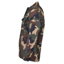Original Hungarian Army camo combat field blouse shirt in green, brown, and tan military surplus style