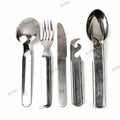 Posate dell'esercito ungherese originale Set 4 pezzi Forks del cucchiaio militare Ungheria
