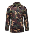 Giacca da campo militare ungherese originale M1990 camicie di boschi a quattro colori nuove