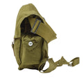 Maschera a gas olivo militare ungherese originale Cinta di pelle con camino