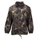 Giacca impermeabile militare originale ungherese con cappuccio arrotolabile e patta con bottoni M93 Camo in mimetica per uso esterno e tattico