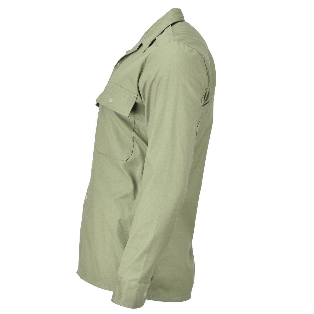 Maglia da combattimento militare originale ungherese oliva manica lunga con tasche campo NOVITÀ\
