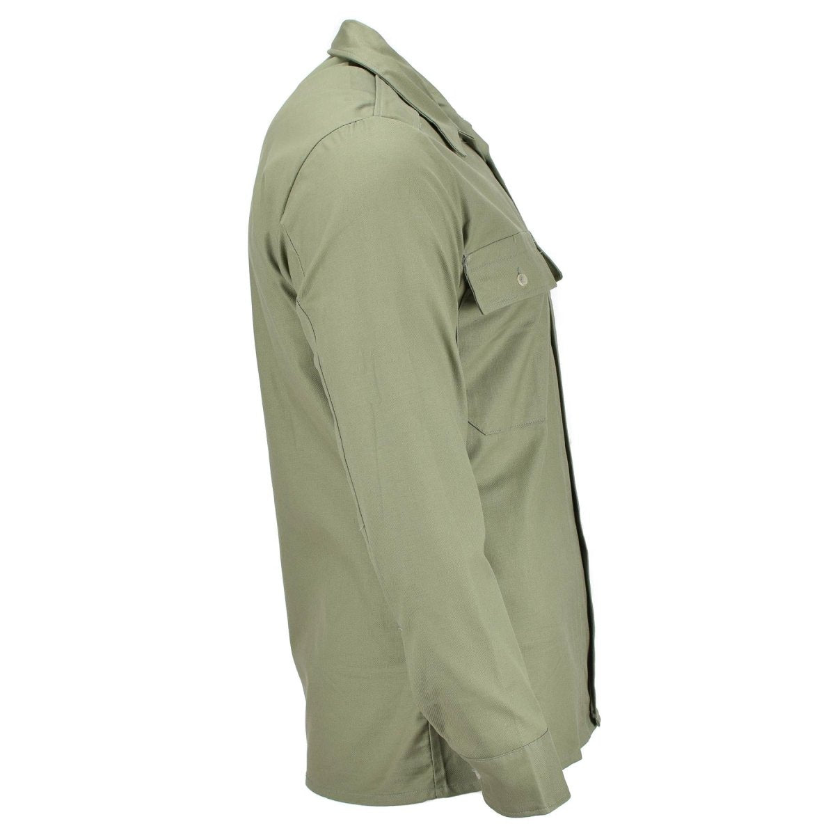 Maglia da combattimento militare originale ungherese oliva manica lunga con tasche campo NOVITÀ\