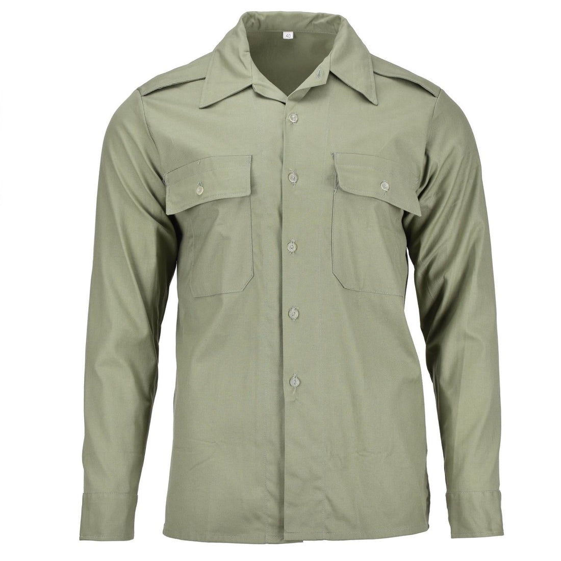 Maglia da combattimento militare originale ungherese oliva manica lunga con tasche campo NOVITÀ\