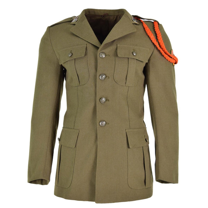 Giacca originale dell'esercito italiano, uniforme da parata marrone, abito in lana, edizione militare - GoMilitar